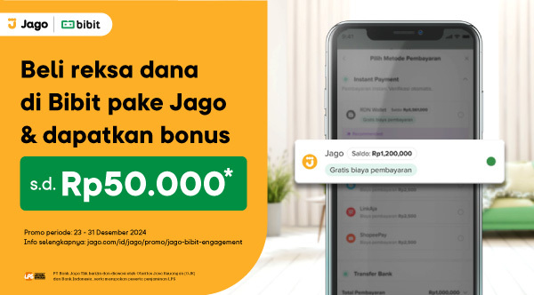 Jago Bibit End of Year Bonus Rp50.000