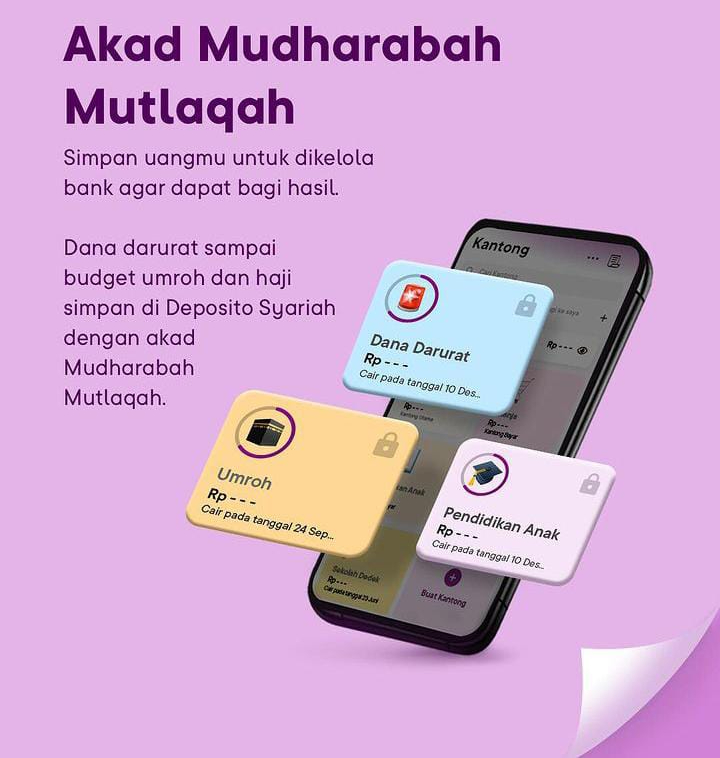 deposito syariah adalah produk investasi bank jago syariah dengan akad mudharabah muthlaqah
