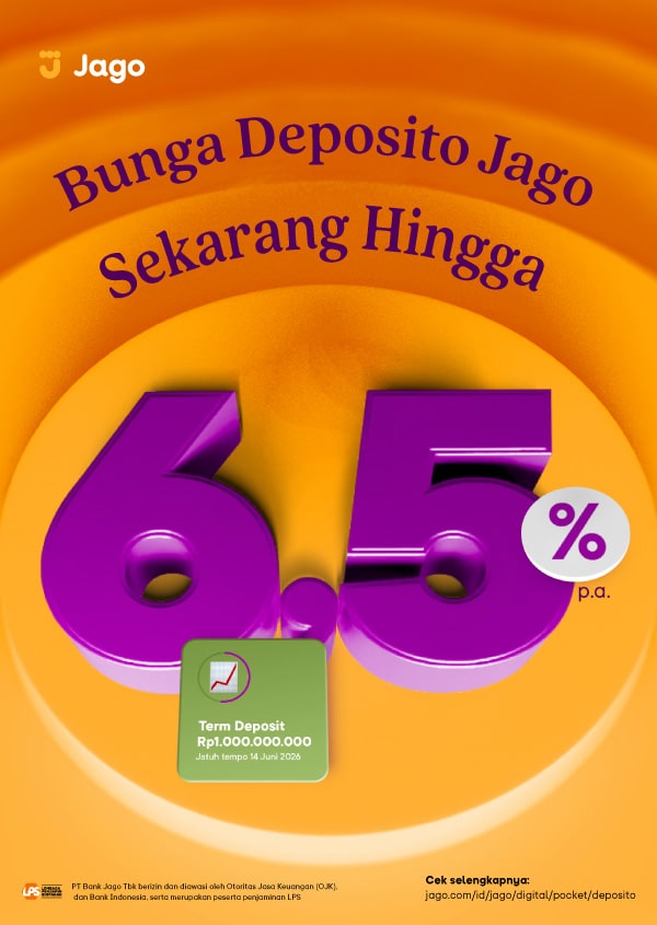 Deposito yang bunganya bisa cair per bulan dan bebas penalti