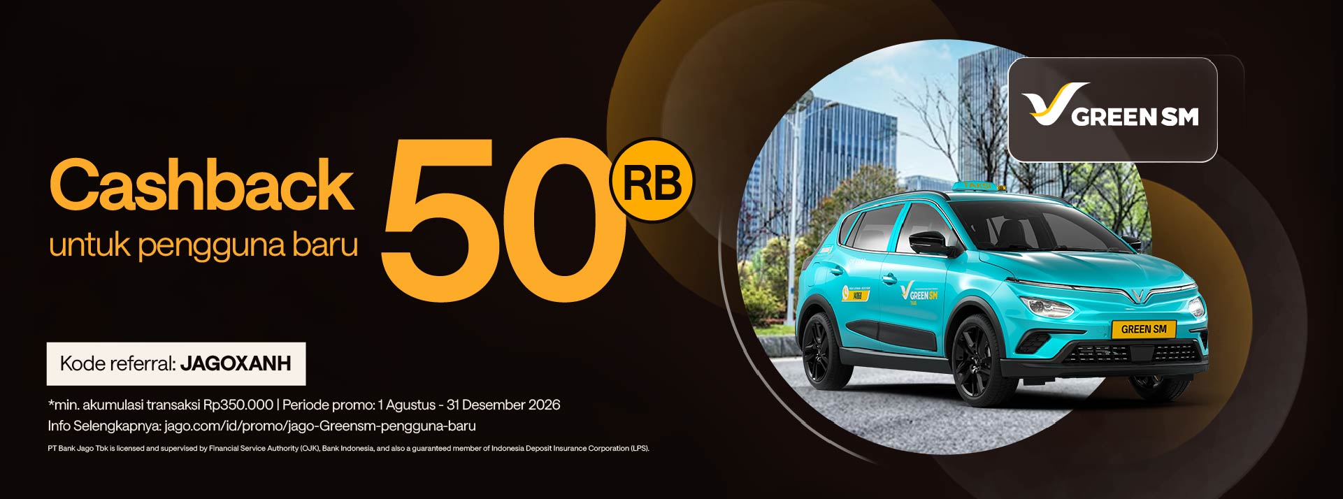 Cashback Rp50.000 untuk pengguna baru Jago dengan kode referral JAGOXANH