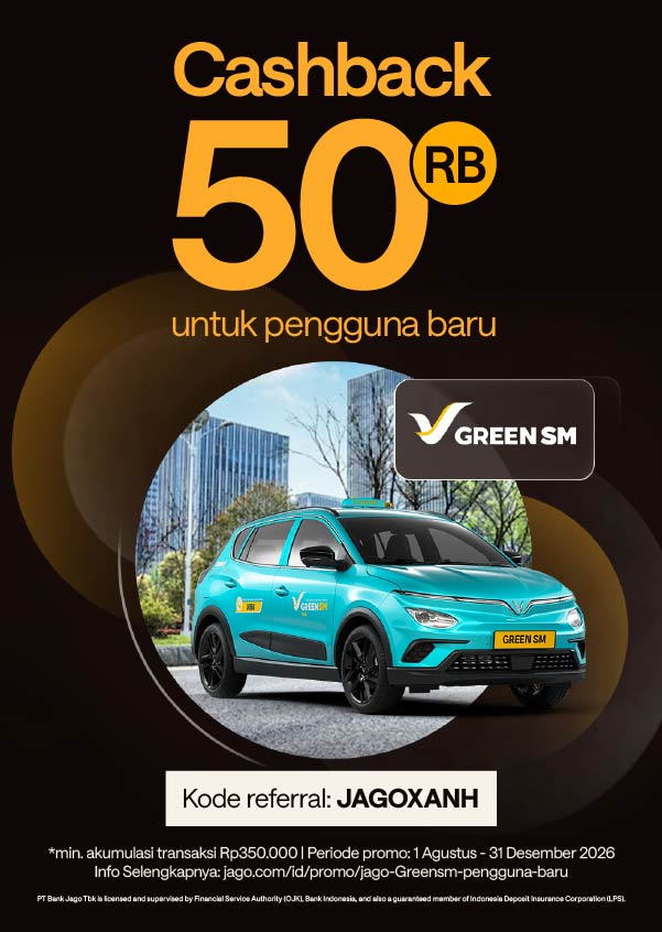 Cashback Rp50.000 untuk pengguna baru Jago dengan kode referral JAGOXANH