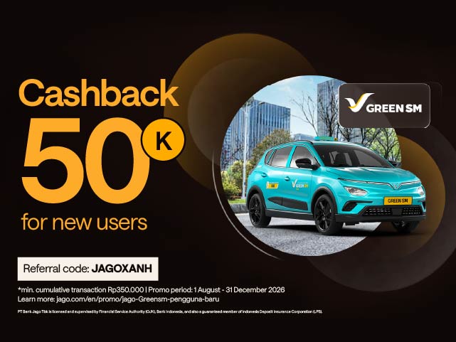 Cashback Rp50,000 x Green SM