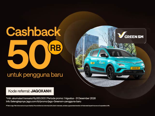 Cashback Rp50.000 x Green SM