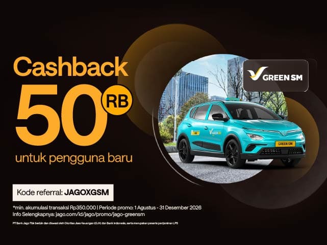 Cashback Rp50.000 x Green SM