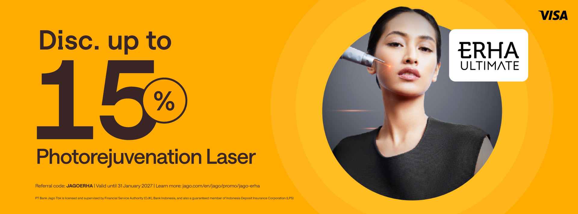 Up to 15% discount on Erha Ultimate Photorejuvenation Laser treatments