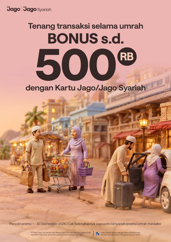 Bonus transaksi Kartu Jago/Jago Syariah Visa di merchant Arab Saudi