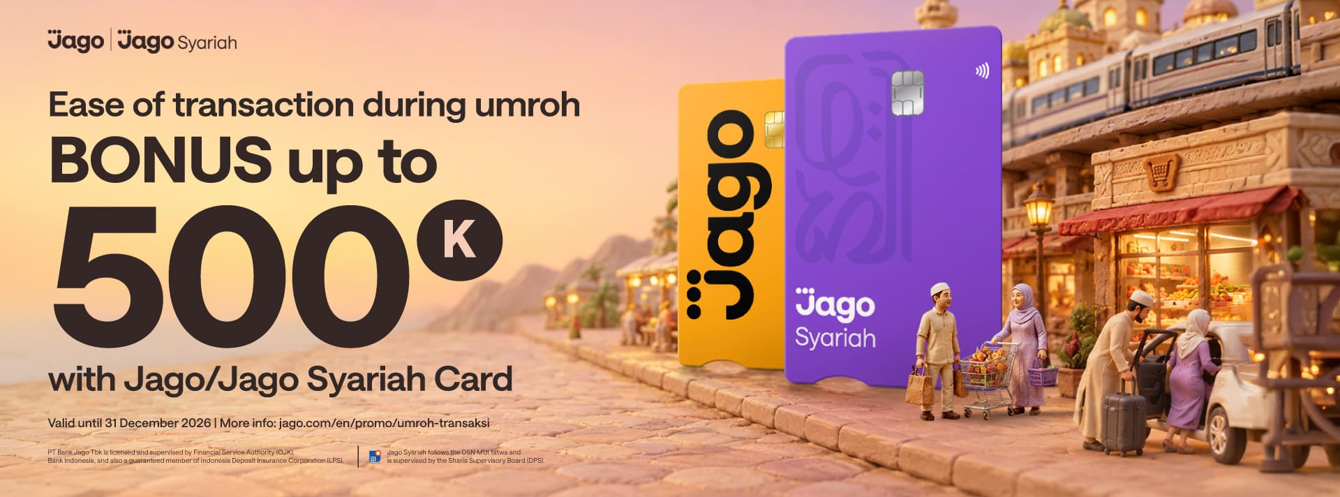Bonus for Jago/Jago Syariah Visa Card transactions at merchants in Saudi Arabia