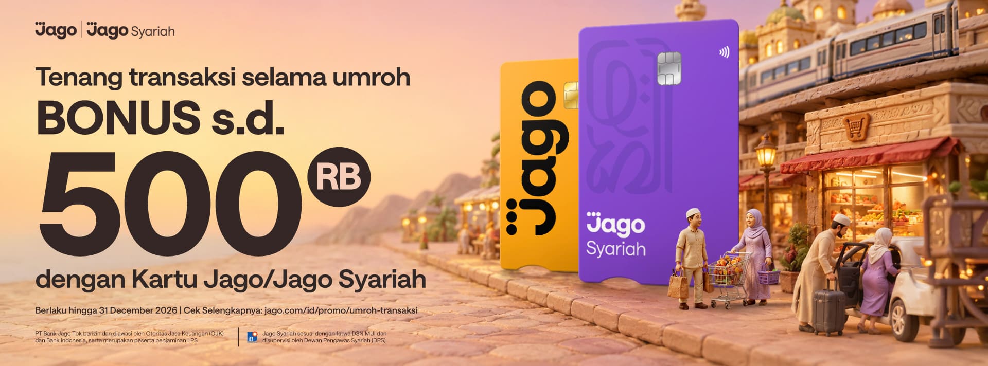 Bonus transaksi Kartu Jago/Jago Syariah Visa di merchant Arab Saudi