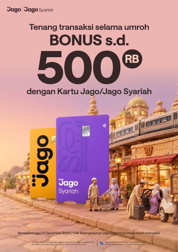Bonus transaksi Kartu Jago/Jago Syariah Visa di merchant Arab Saudi