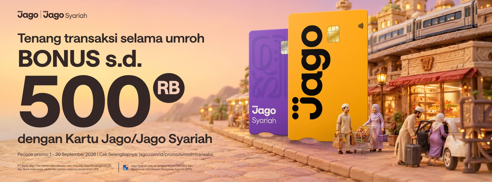 Bonus transaksi Kartu Jago/Jago Syariah Visa di merchant Arab Saudi