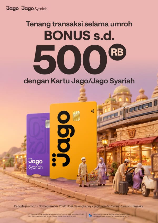 Bonus transaksi Kartu Jago/Jago Syariah Visa di merchant Arab Saudi