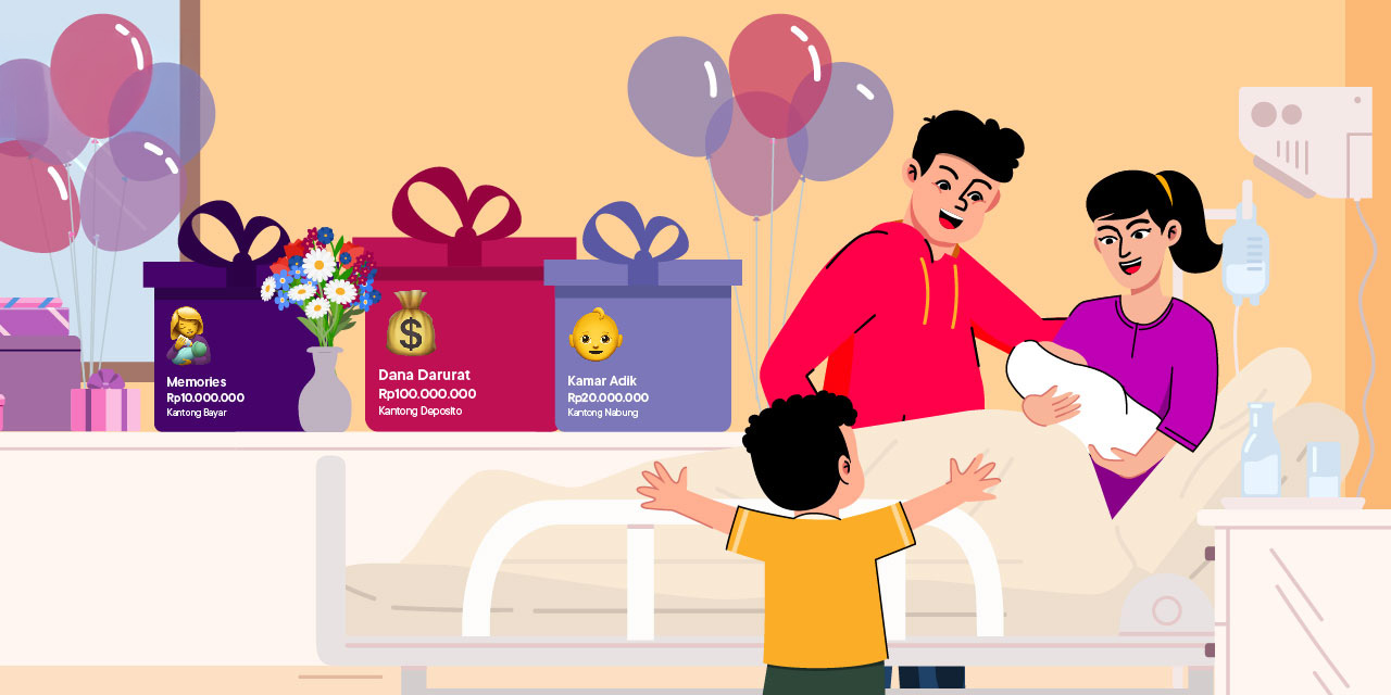 tabung uang untuk kebutuhan punya anak kedua di bank jago karena bisa punya banyak rekening tanpa admin