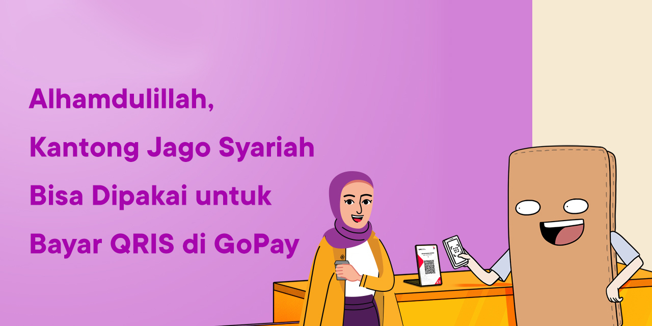 bayar qris gopay dari kantong jago syariah