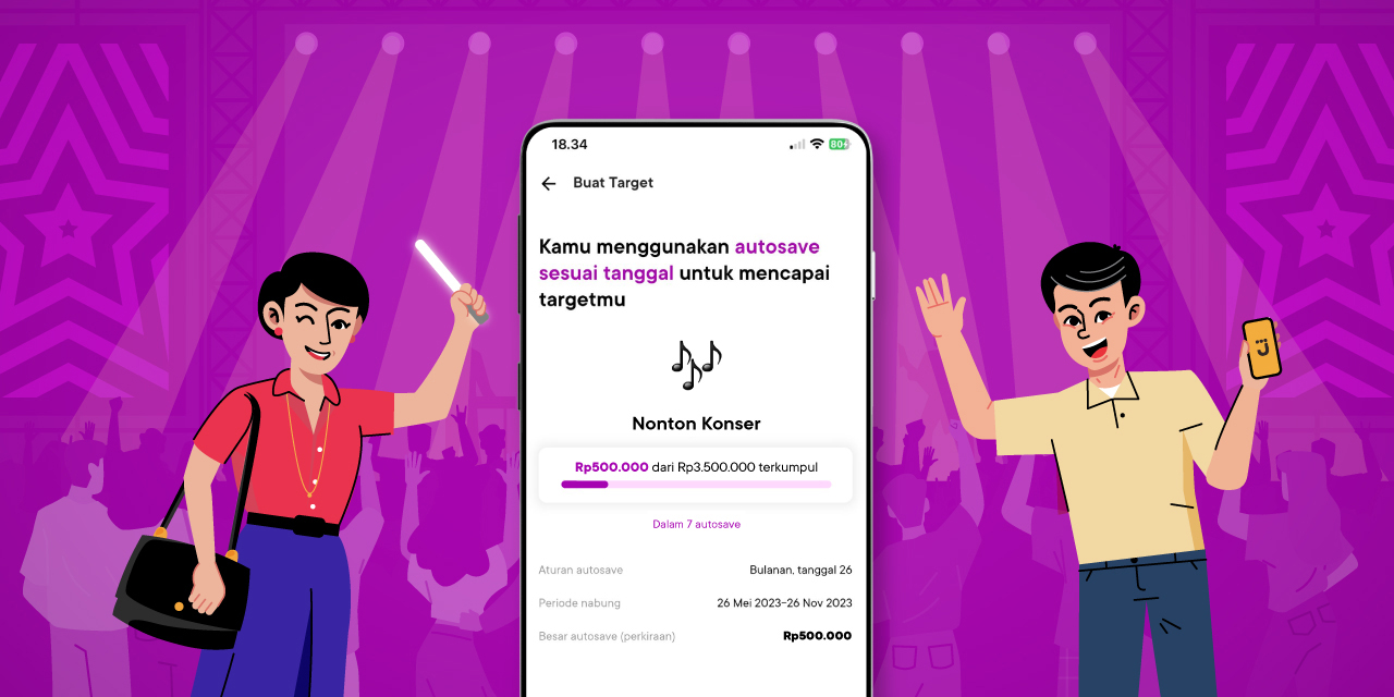 beli tiket konser dengan menabung di rekening bank jago