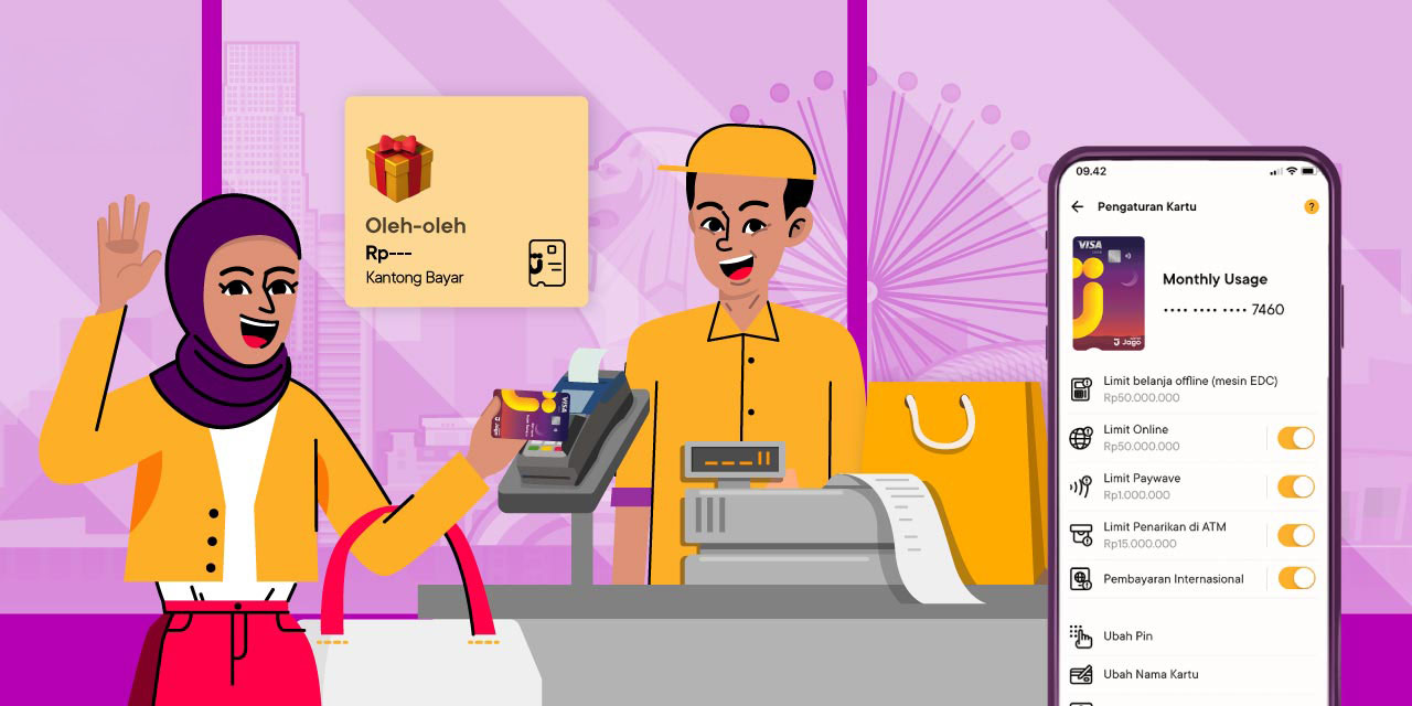 kartu debit jago syariah visa bisa dipakai untuk pembayaran internasional di mana saja