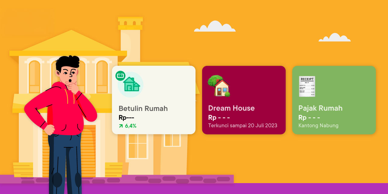 Tabungan beli rumah dan pengeluaran besar rumah bisa ditabung dananya di Jago. Kamu bisa punya 20 tabungan di Bank Jago.