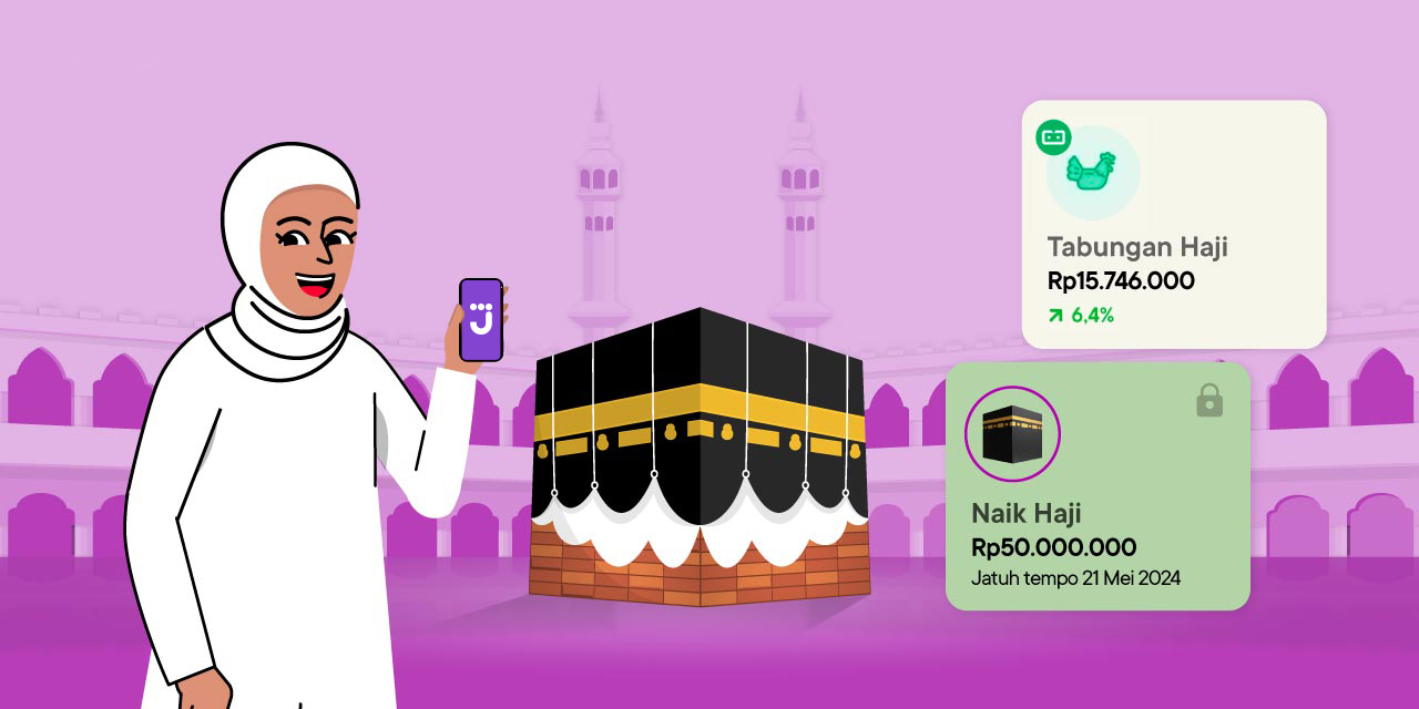 cara menabung dana haji disiplin dan berkah di Deposito Syariah Jago Syariah dan Bibit