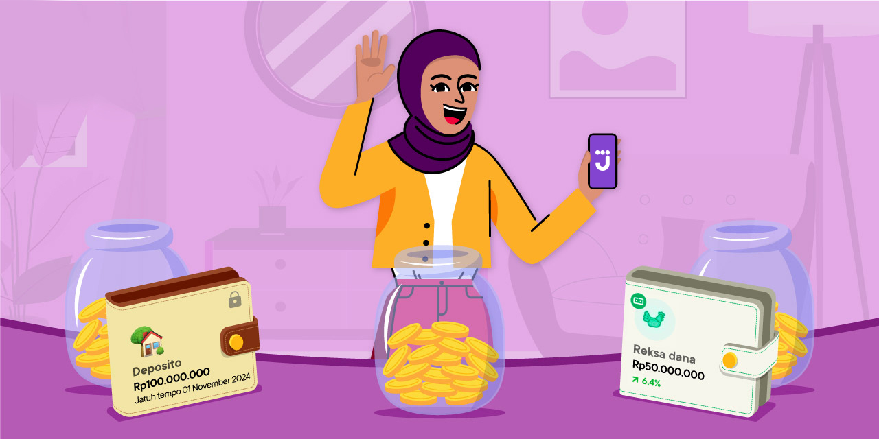 diversifikasi investasi dan aset sesuai prinsip syariah di deposito syariah jago dan reksa dana bibit