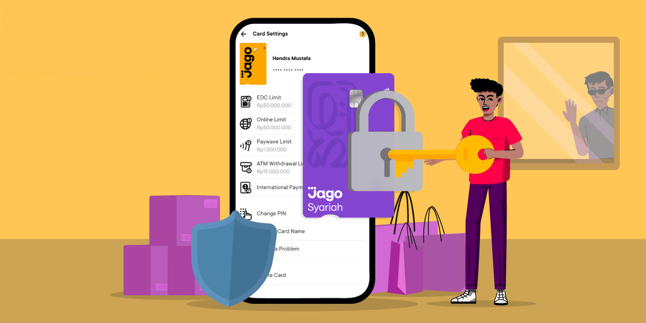 bersama bank jago transaksi aman karena kamu bisa kontrol penggunaan kartu debit dari aplikasi jago