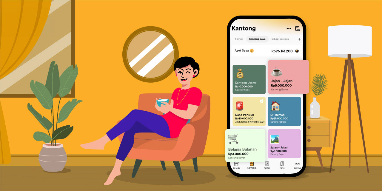 jalani gaya hidup slow living lebih mudah dengan atur uang sesuai maumu pakai kantong jago di aplikasi jago