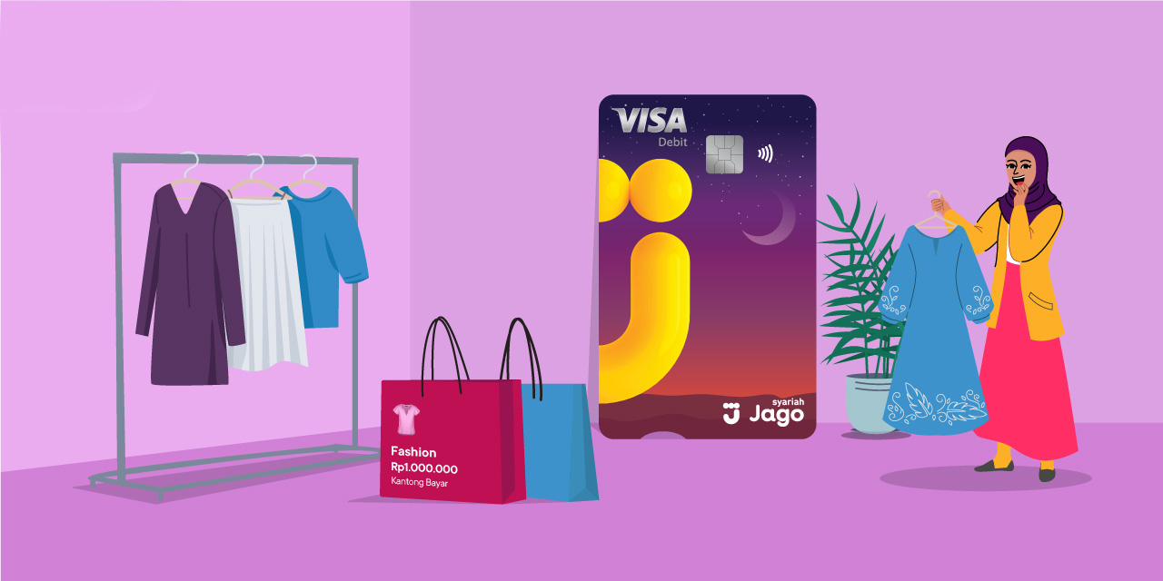 cara belanja busana muslim hemat dan sesuai syariah pakai bank jago syariah