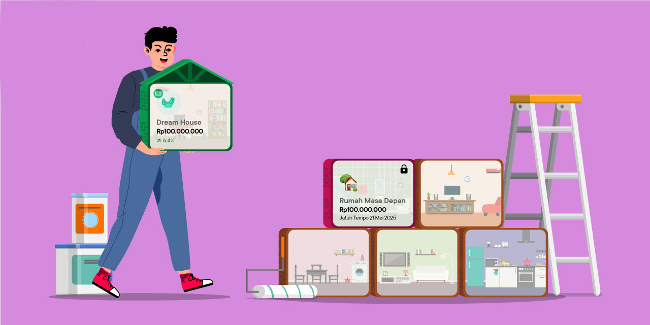 cara punya rumah sendiri di usia muda dengan rajin menabung di deposito syariah dan tabungan wadiah jago syariah