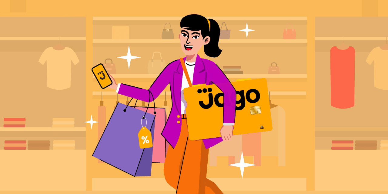 cara menabung uang dari menggunakan uang ada banyak dengan rekening bank jago dan belanja pakai kartu debit dan qris jago