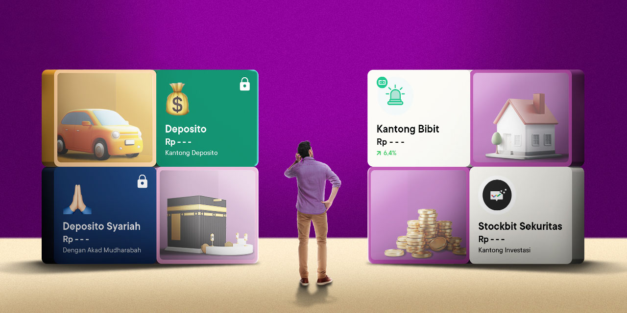 cara mudah investasi pasif aktif di bank jago dan ekosistem bibit stockbit