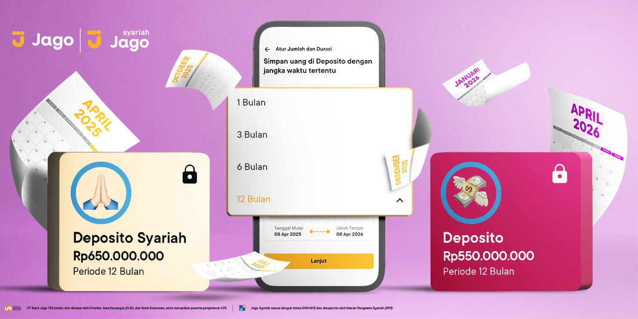 keuntungan membuka deposito tenor panjang bank jago