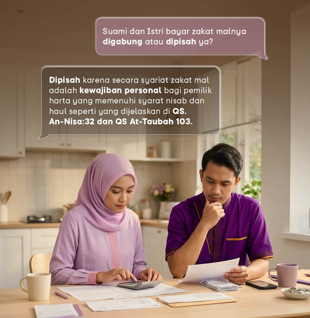 kewajiban bayar zakat mal suami istri