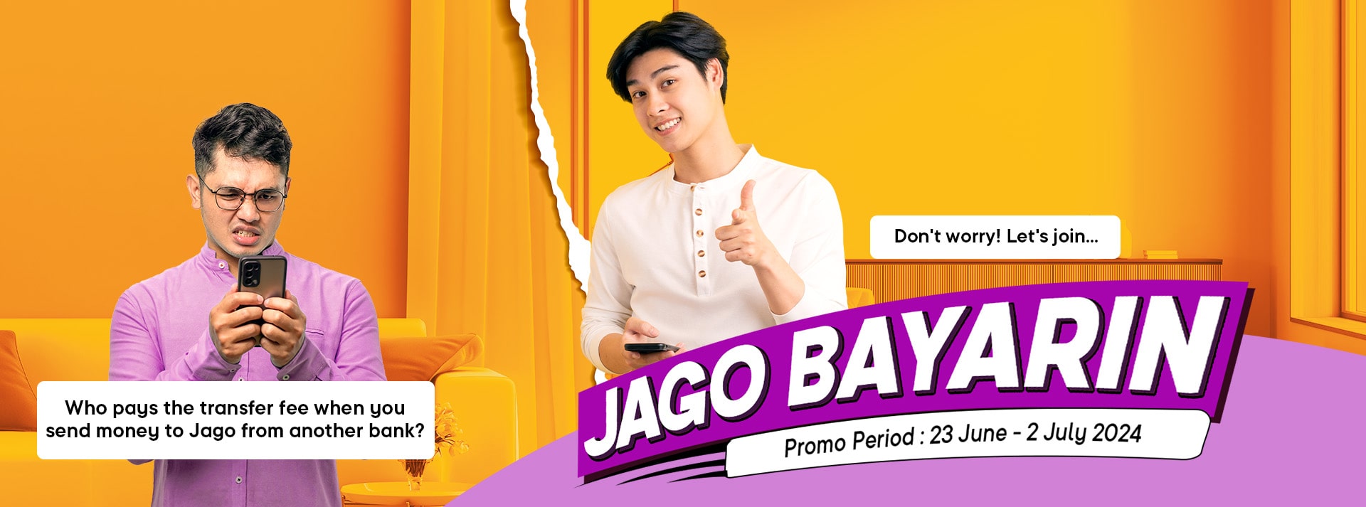 Transfer from other bank, get Rp6,500 cashback