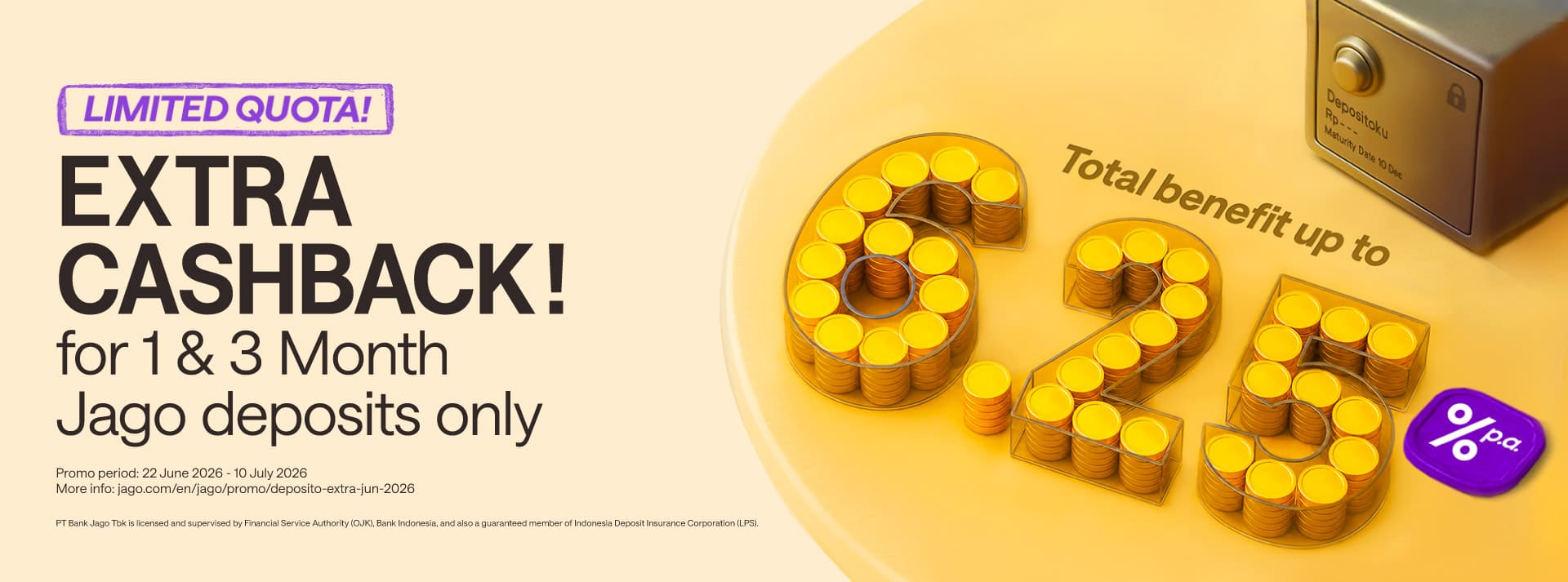 Save with Term Deposit for 14-days only! Earn interest rate up to 5% p.a.