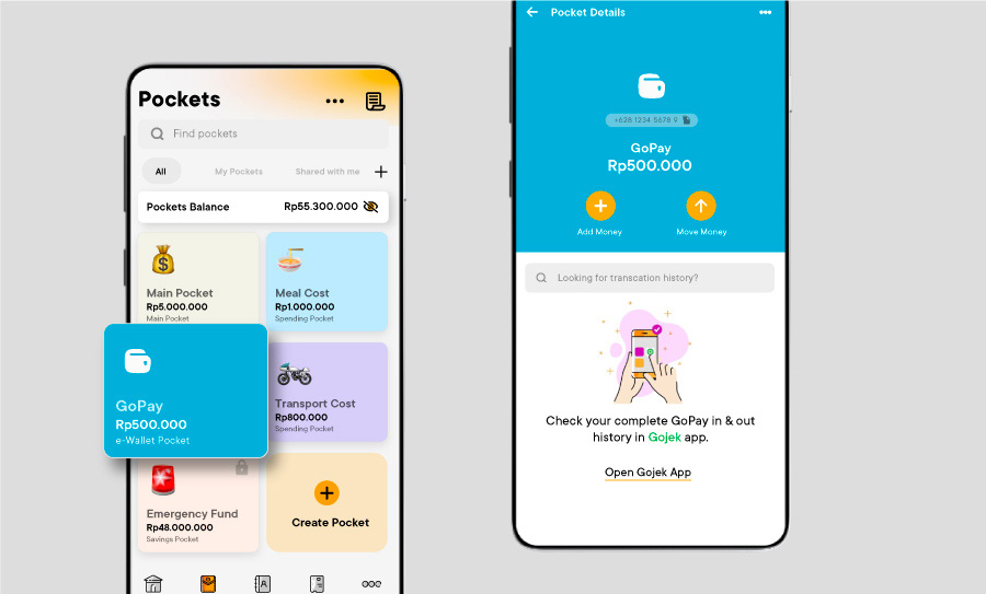 Use Jago Pocket To Pay For Gojek Services Vs. Top Up GoPay From Jago ...