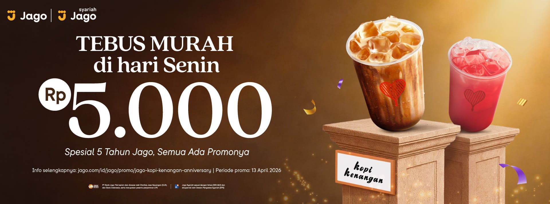 Tebus murah Kopi Kenangan dengan QRIS Jago hanya Rp5,000