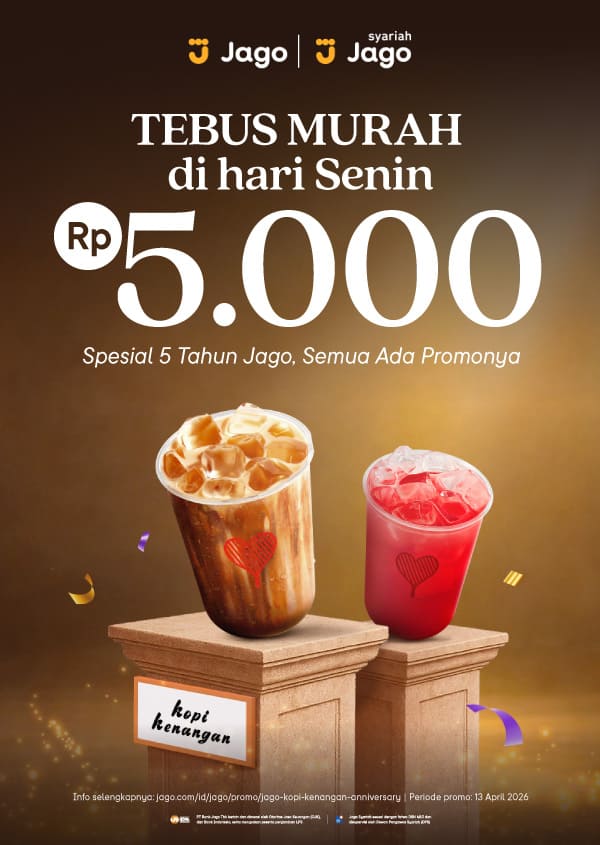 Tebus murah Kopi Kenangan dengan QRIS Jago hanya Rp5,000