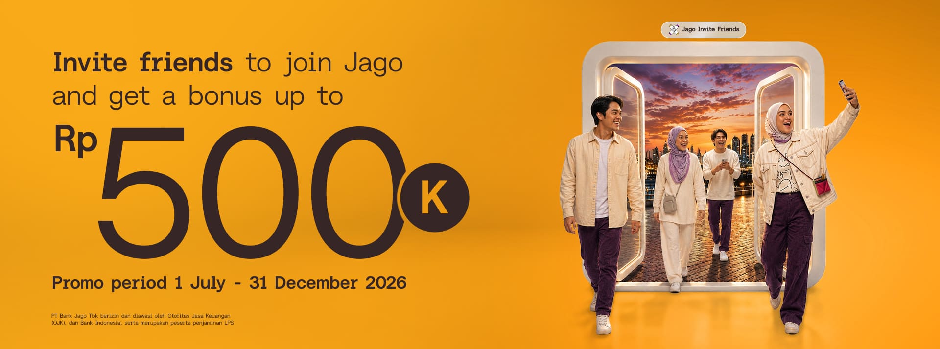 You want more favors? Invite more friends! Bonus up to 500K #SesuaiMaumu