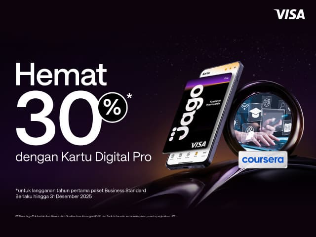 Promo Kartu Digital Pro - Coursera