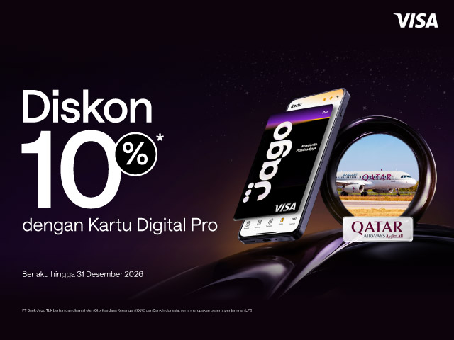 Promo Kartu Digital Pro - Qatar Airways
