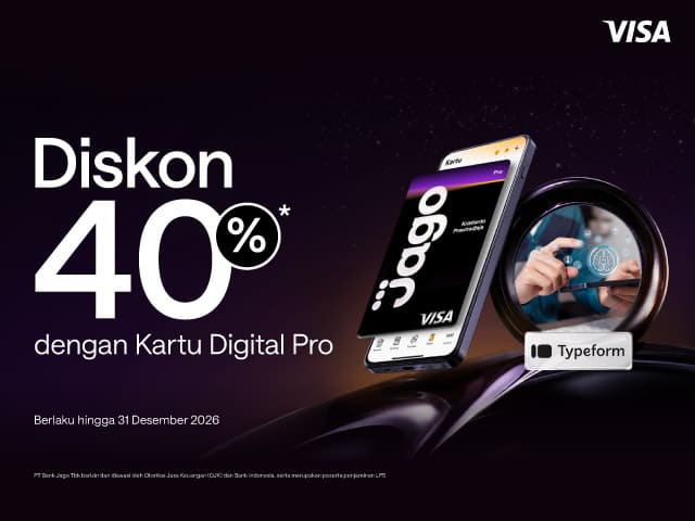 Promo Kartu Digital Pro - Typeform