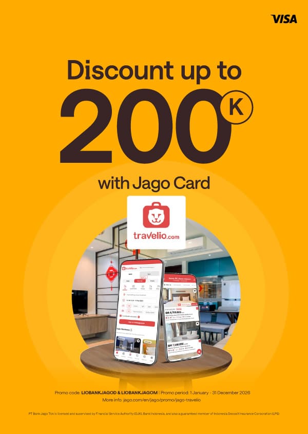 Special apartment rental promo with Jago Syariah Visa Debit Card up to 200K discount