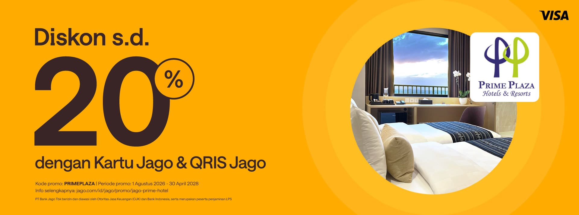 Dapatkan diskon hingga 20% di Prime Plaza Hotels & Resorts
