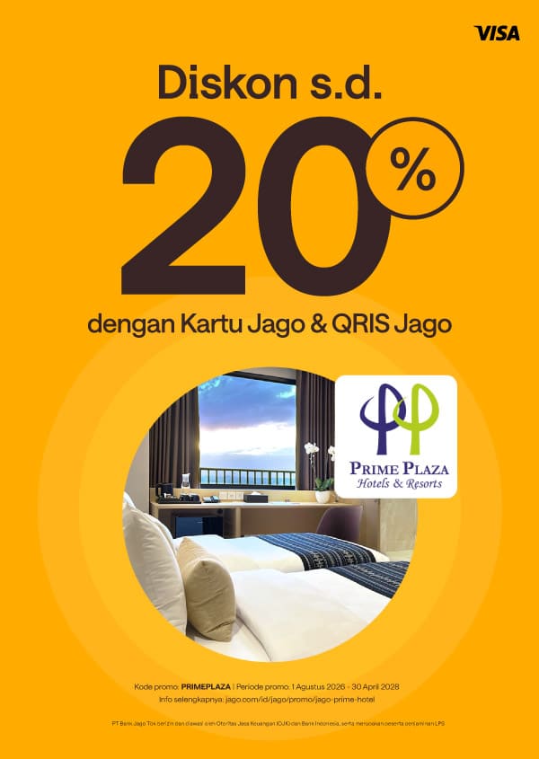 Dapatkan diskon hingga 20% di Prime Plaza Hotels & Resorts