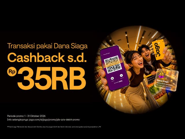 Promo Dana Siaga QRIS & Debit Card