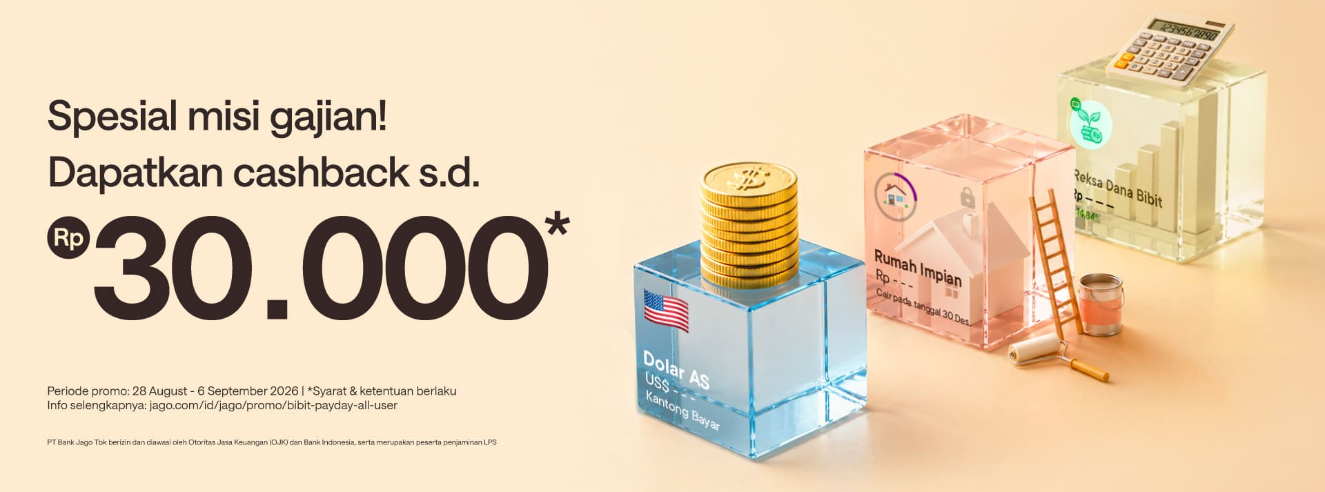 Spesial misi gajian! Dapatkan bonus hingga Rp30.000*