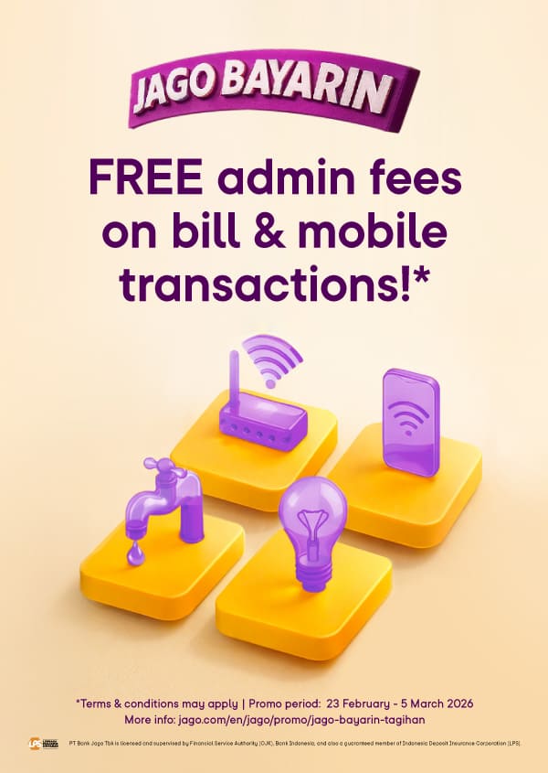 FREE admin fees on bill & mobile transactions!*