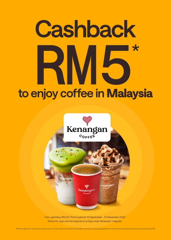 Bonus worth RM 5 for purchases of RM 25 at Kenangan Coffee Malaysia