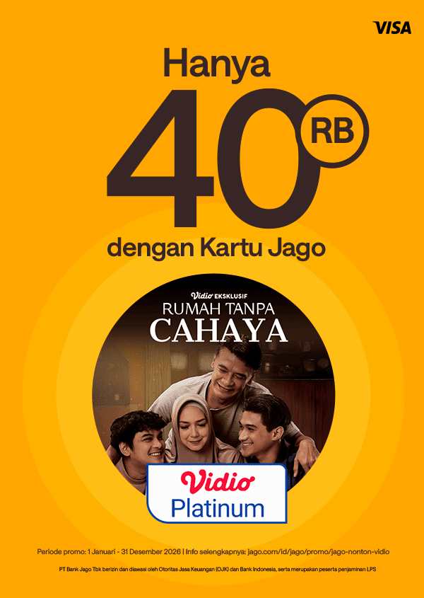 Dapatkan Vidio Premier Platinum dengan harga Rp40.000 hanya untuk pengguna Kartu Debit Jago Visa