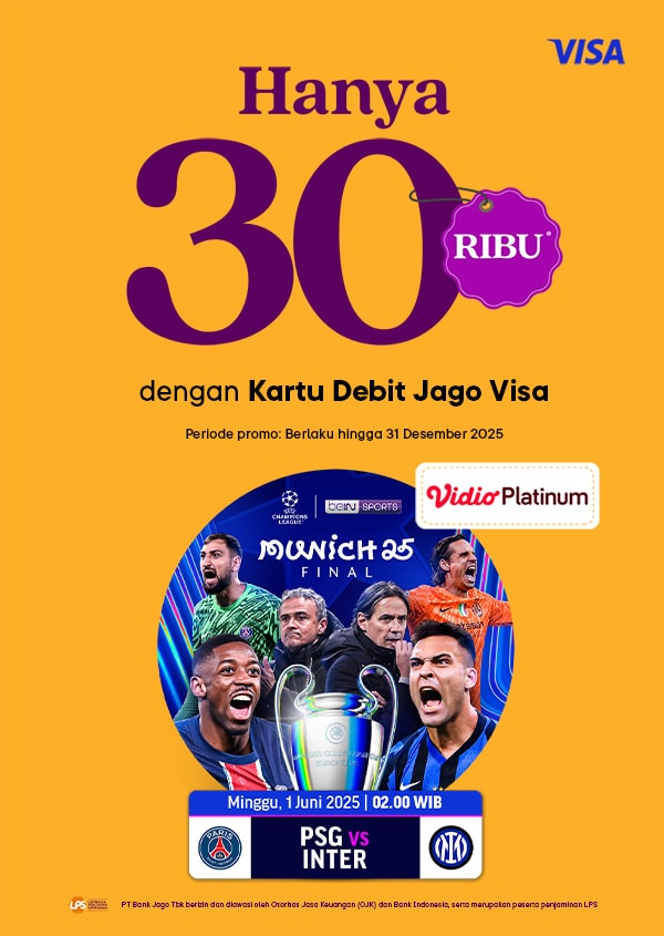 Vidio Platinum cuma Rp30.000