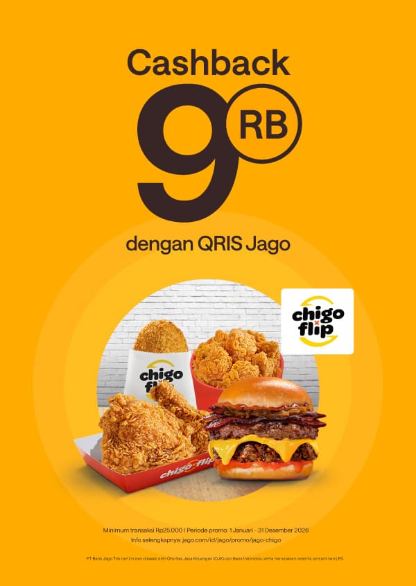 Jago traktir makan ayam setiap hari! Bonus Rp9.000 khusus pengguna QRIS Jago