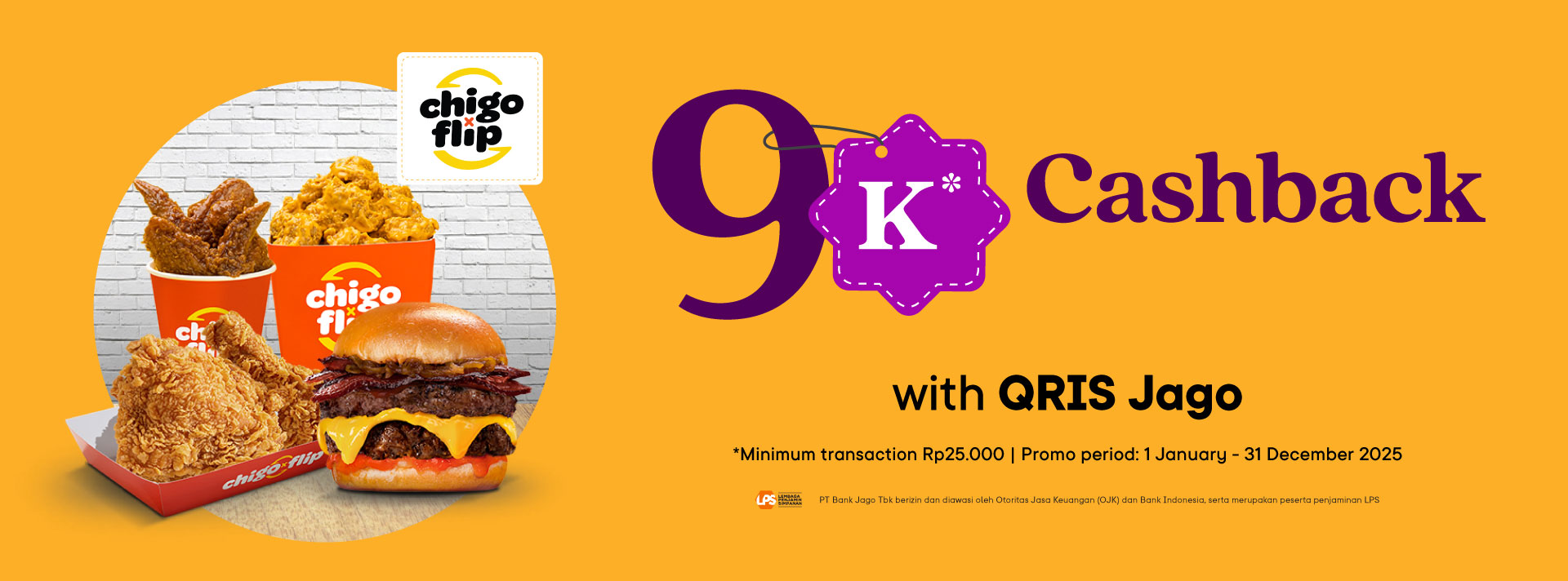 Get meal treats every day with Jago! Rp9,000 bonus exclusive for Jago QRIS users